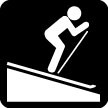 Downhill Skiing Icon
